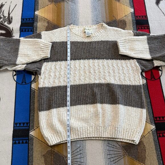 Vintage 90s Men’s Eddie Bauer Pullover Knit Sweater Size Small Chunky Fisherman - Picture 8 of 9